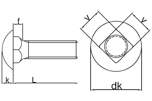Болт мебельный-xq1