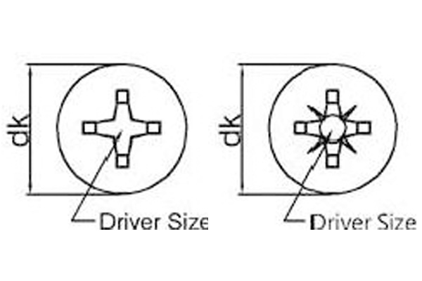 Винт машиностроительный с крестообразным шлицем и потайной головкой-xq11
