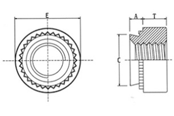 Гайка запрессовываемая-xq1