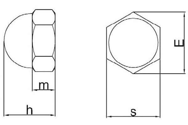Гайка колпачковая-xq1