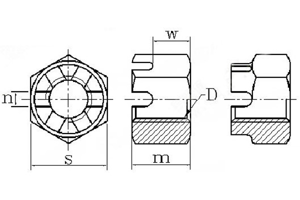 Гайка прорезная-xq1