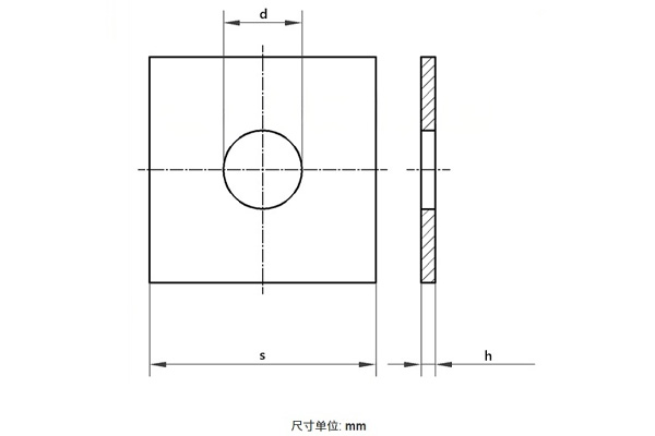 Шайба квадратная-xq1