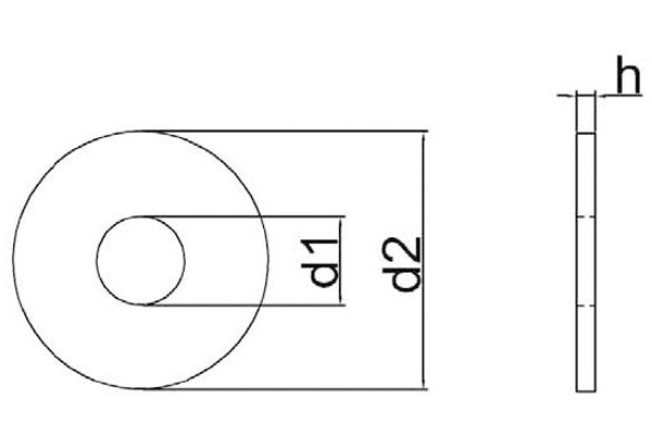 Шайба плоская увеличенная-xq1